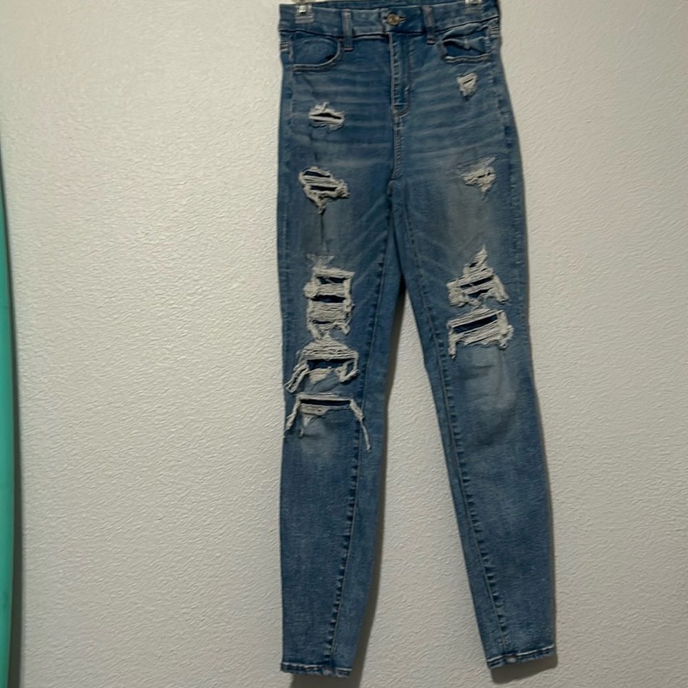 American Eagle, size 4, light blue wash
